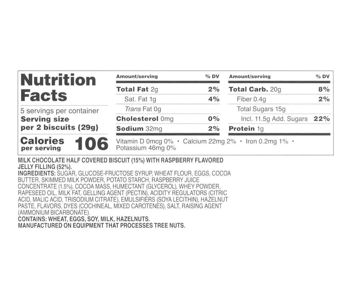 Milka Jaffa Choco Raspberry Jelly Cookies