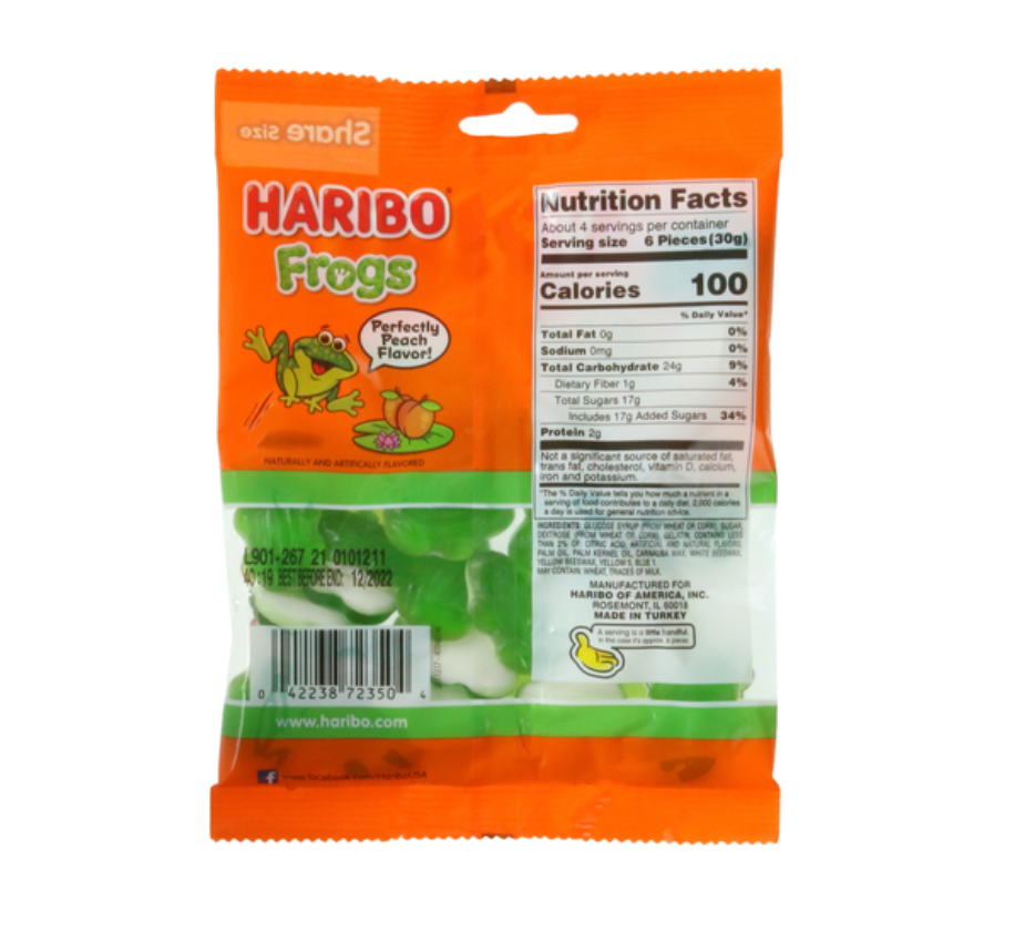Haribo Frogs,4oz