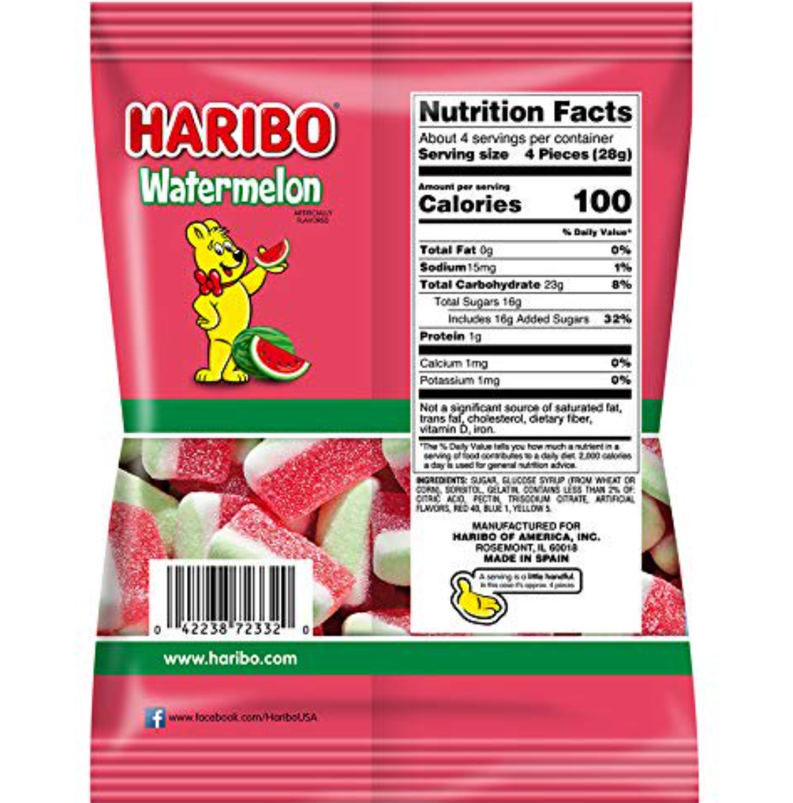 Haribo Watermelon,4oz