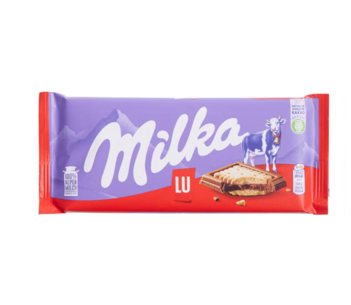 Milka Lu Biscuit Chocolate Bar German Candy Shop LLC