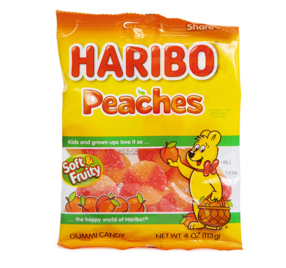 Haribo Peaches,4oz