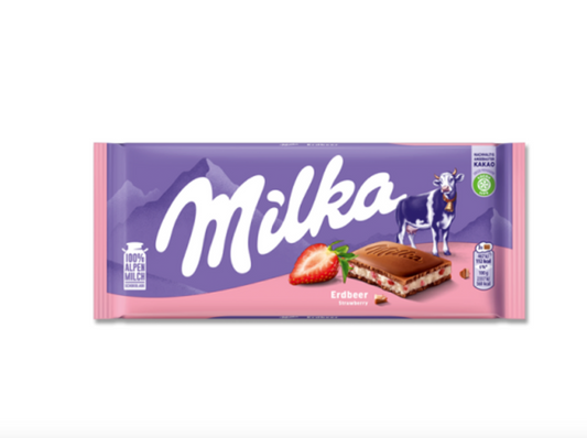 Milka Strawberry Chocolate bar