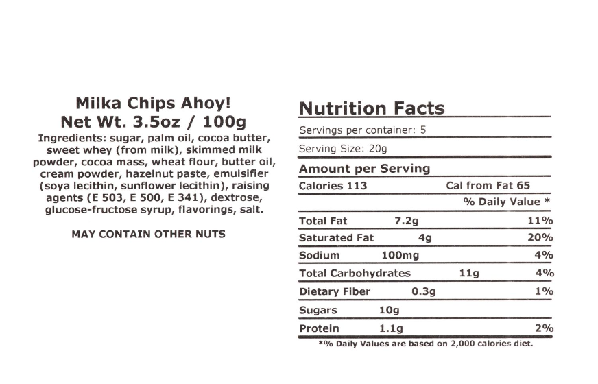 Milka chip’s ahoy