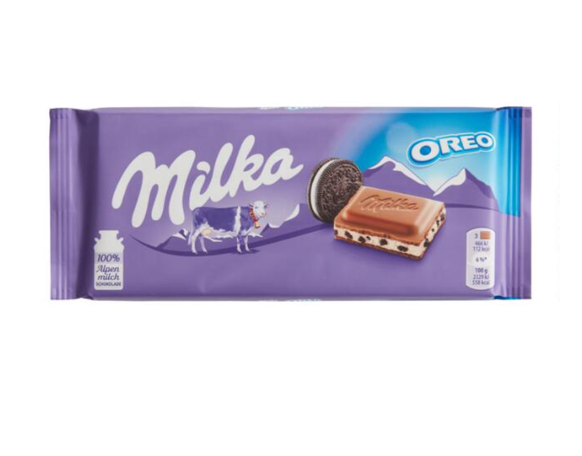 Milka Oreo Milk Chocolate Bar