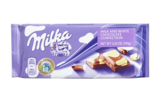 Milka Spotted Milk And White Chocolate Bar