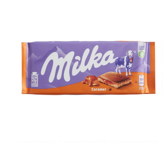 Milka Caramel Crème Chocolate Bar